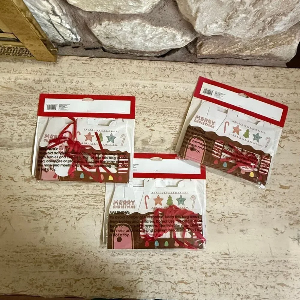 Set of three target gingerbread cardboard treat boxes